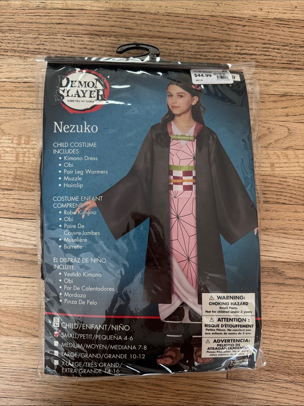 Demon Slayer Nezuko Kids Costume - Pink & Black
